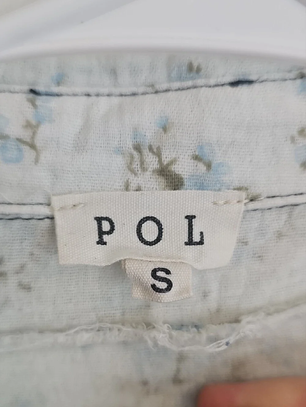 POL Patchwork Plaid Button-Down Shirt in Black, Green, Cream